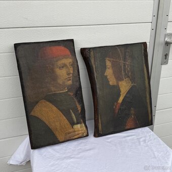 Renesanční obrazy portréty na dřevě - 3