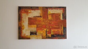 Prodej autorského abstraktního obrazu: Zemité tóny - 3