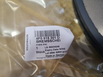 NOVÁ Sada předních brzd Audi A6/S6 314mm ORIGINÁL - 3