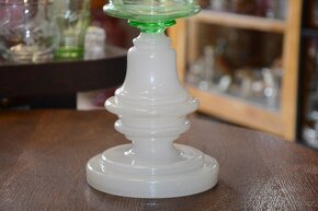 lampa, foukané sklo, uranové sklo - 3