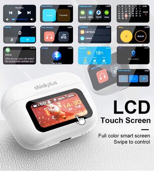Bezdrátová Bluetooth sluchátka Lenovo Thinkplus ANC LED ovlá - 3