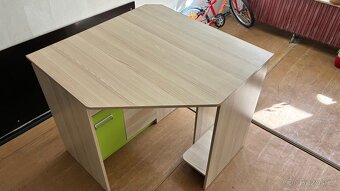 Rohový psací stůl 96,5x96,5 výška 78 cm - 3