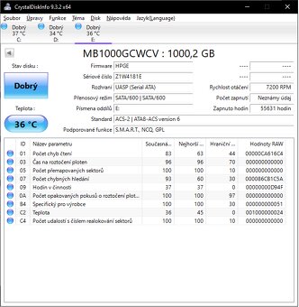 prodám 2ks pevný disk do PC orig.HP 1TB 7200rpm SATA3/6G HDD - 3