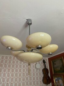 Starý Chromovany lustr Halabala,funkcionalismus - 3