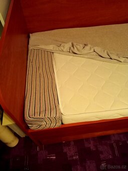 Postel 90x220 cm (bez matrace) - 3