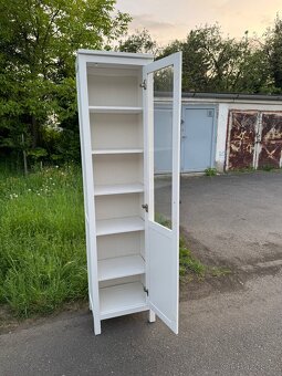 Ikea Hemnes Vitrína knihovna bílé mořidlo - 3