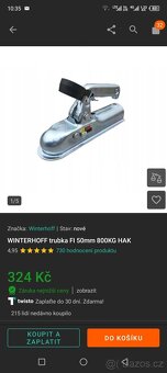 Kulový závěs pro trubku 50mm nepoužitý - 3