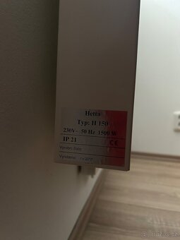 Sálavý přímotop 1600 W,1500 W - 3