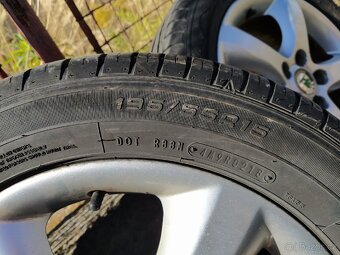 ALU kola Škoda R15 + Letní Pneumatiky 195/65 R15 - 3