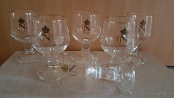 RETRO skleničky sklo na koňak / "napoleonky" - 3