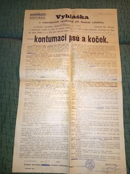 Starý plakát 1 republika - 3