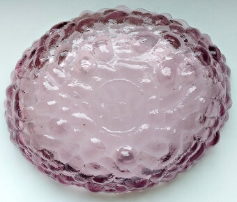 Skleněná miska lila sklo - 3