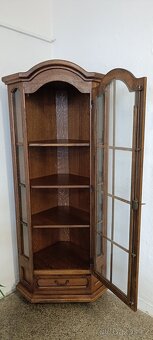Rustikální rohová vitrína, masív, Nábytek s příběhem - 3