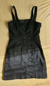 Džínové černé šaty HM - 3