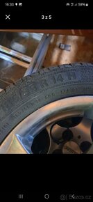 Letní pneu s ALU disky 4x100 185/55 R14 et 35 - 3
