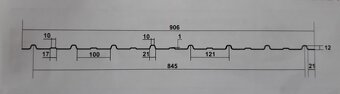 NOVÉ - Trapézové plechy v  RAL  3011 ,  290,-/ks - 3