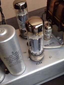 2x studiový lampový zesilovač Telefunken VE35 EL34 ECC803S V - 3