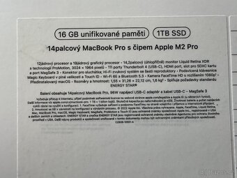 Příplatkový MacBook Pro M2 Pro, 1TB SSD, 12xCPU, 19xGPU - 3