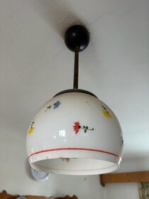 Retro malovaný lustr, osvětlení, světlo - 3