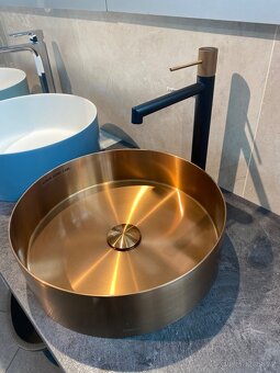 Prodám NOVÉ luxusní zlaté umyvadlo Sapho - 3