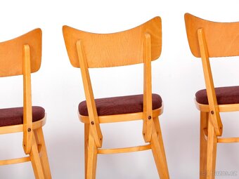 Designové retro židle po přečalounění, 4 kusy. - 3