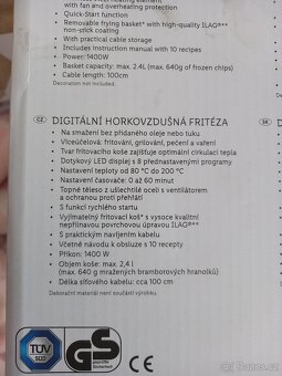 Digitalni horkovzdusna friteza SilverCrest - 3