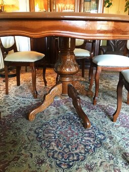 Jídelní set italský 1,8 + 6 židlí kůže –JS7.08 - 3