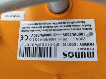 Munos 1000110 gumový prodlužovací kabel na bubnu 3x1,5 25m 4 - 3