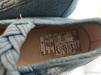 džínové dětské střevíčky vel.20/21 - TOP STAV - 3