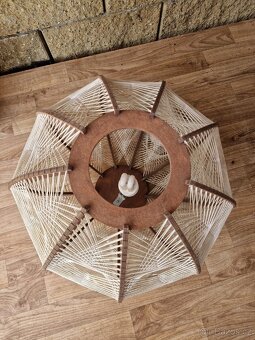 Ručně vyráběný lustr fa Honsel 70. léta min. stol. - 3