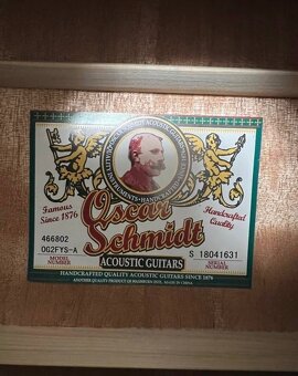 Akustická kytara Oscar Schmidt - 3