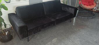Luxusní černou sedačku - 3