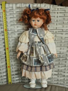 Porcelánová panenka - zrzavá, velká - 3