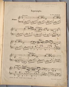 Staré noty - kniha notových zápisů - 3