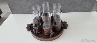 RETRO 2x sada sklenic + váza - 3