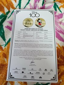 Sběratelské mince Disney 100 niva cena  - 3