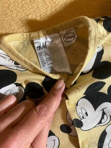 Letný overal/pyžamo H&M Mickey Mouse veľ.80 - 3