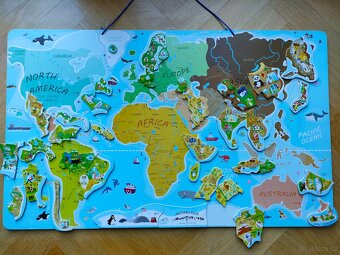 Dětská magnetická mapa/puzzle 2v1 Woody - 3