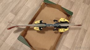Prodám dětské červeno-bílé lyže speedracer 80cm - 3