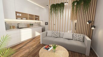 Moderní byt 1+kk s balkonem, parkovacím stáním a zahradou, l - 3