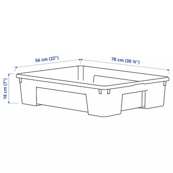 Prodám - Uložené boxy IKEA Samla 76x56x18cm - 3