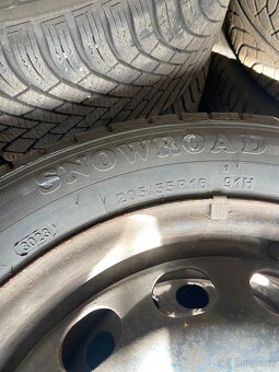 Prodám zimní sadu 205/55 r16, 5x112 - 3