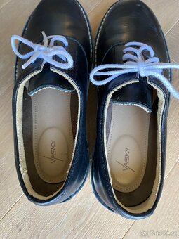 Kožené polobotky Vasky - 3