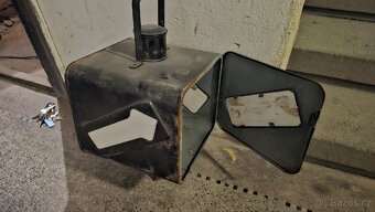 Stará drážní lampa výhybka-osvětlení směru výhybky - 3