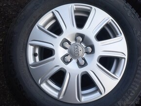 Prodám sadu Orig ALU kol Audi 215/65R16 zimní - 3