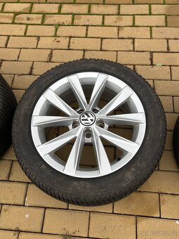 Originál ALU kola VW R17 zimní pneu 225/50 R17 - 3