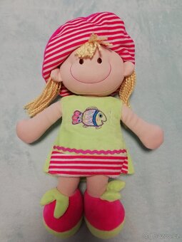 Látková panenka cca 35 cm - 3