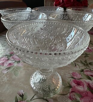 Cibulák sklo (od P.Pánka) retro Cechoslovakia 6+6+6 - 3