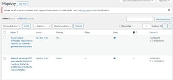 Sportovní web – SportZeSveta.eu plně automatický - 3