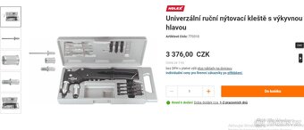 Univerzální ruční nýtovací kleště s výkyvnou hlavou - 3